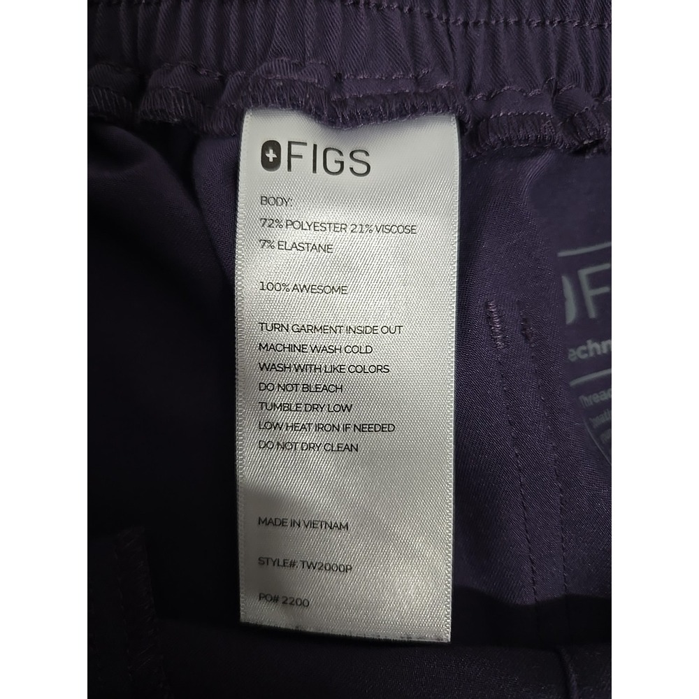 Figs Yola Skinny Scrub Pants Technical Collection Medical Purple Women's Sz XS/P - Picture 6 of 10